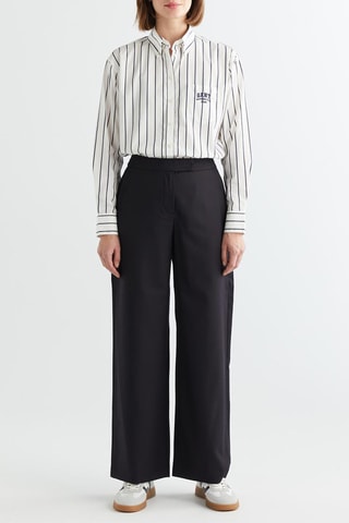 Pantalon slim en laine - Noir