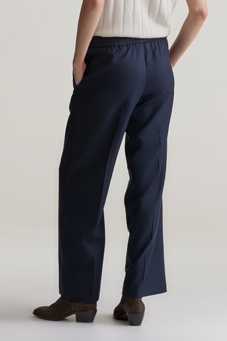 Pantalon wide legs - Bleu nuit