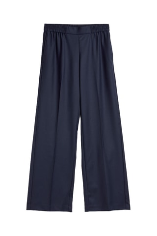 Pantalon wide legs - Bleu nuit