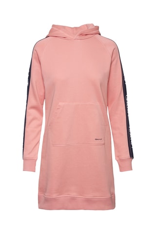Robe sweat à capuche - Rose