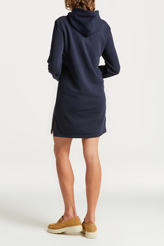 Robe sweat à capuche - Bleu nuit