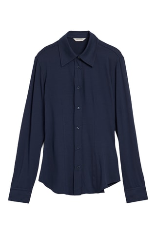 Chemisier slim - Bleu marine