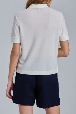Polo droit - Ecru