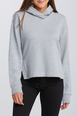 Sweat à capuche - Gris clair chiné