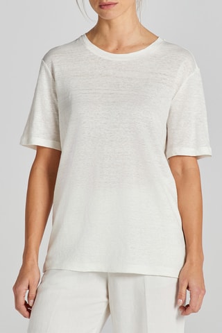 T-shirt en lin - Blanc