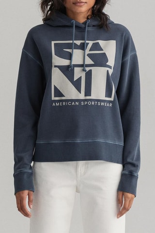 Sweat à capuche - Bleu foncé