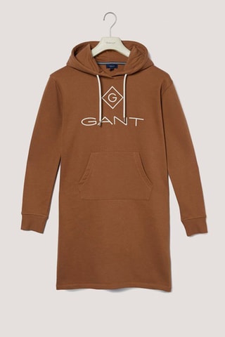 Robe sweat à capuche - Marron