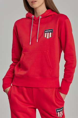 Sweat à capuche - Rouge