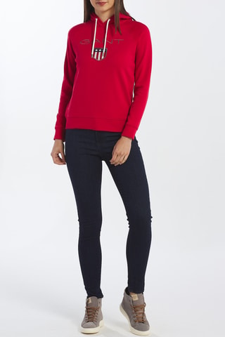 Sweat à capuche - Rouge