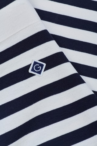 Jupe midi - Bleu marine et blanc