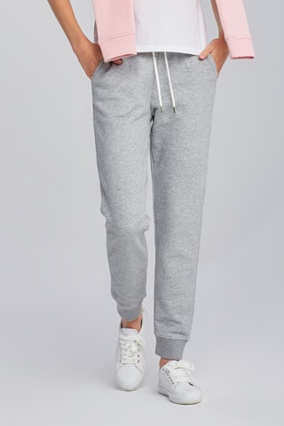 Jogging taille haute - Gris foncé chiné