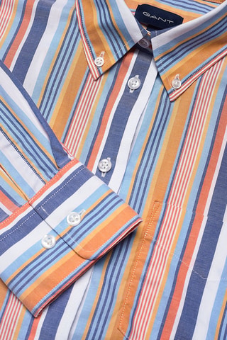 Chemisier - Orange et bleu cobalt