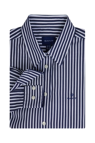 Chemisier regular - Bleu marine et blanc