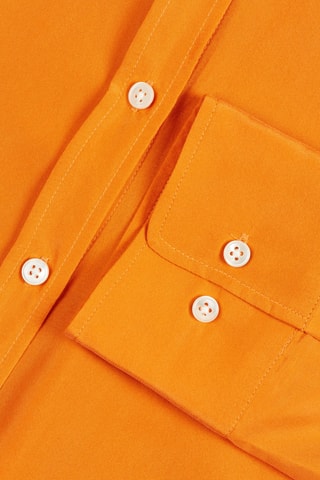 Chemisier relaxed en soie - Orange