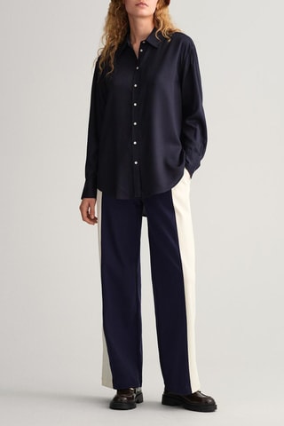 Chemisier relaxed - Bleu marine