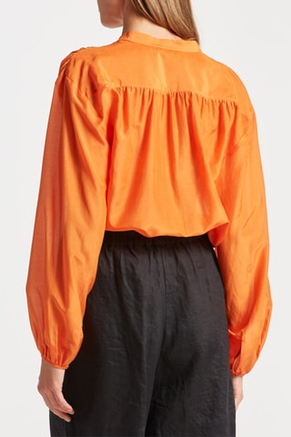 Chemisier en soie - Orange