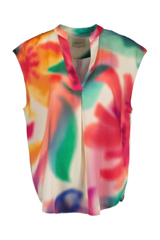 Blouse - Vert clair et rouge