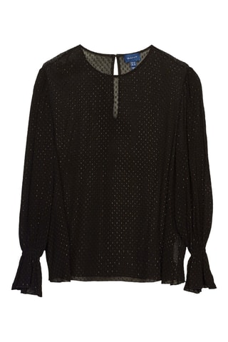 Blouse plumetis - Noir