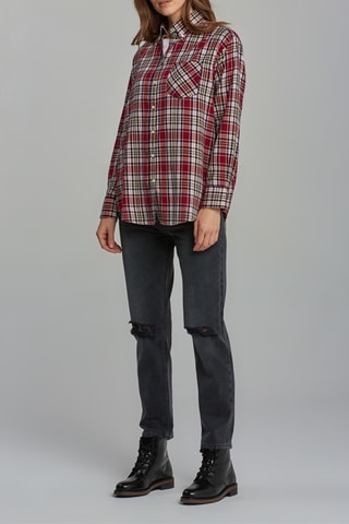 Chemisier relaxed - Rouge