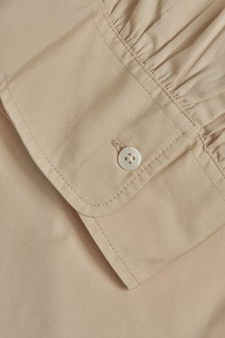 Blouse en coton biologique - Beige clair