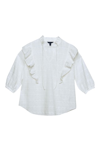 Blouse en broderie anglaise - Blanc