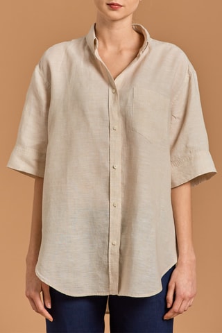 Chemisier en lin - Beige