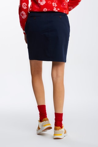 Jupe droite taille haute - Bleu marine