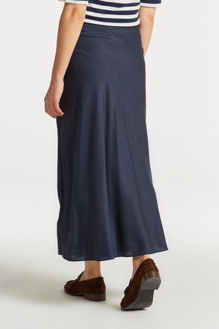 Jupe longue taille haute - Bleu marine