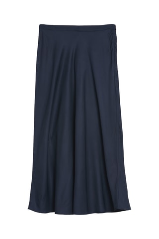Jupe longue taille haute - Bleu marine