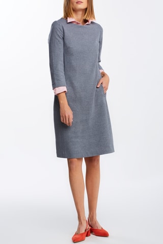 Robe droite - Gris chiné