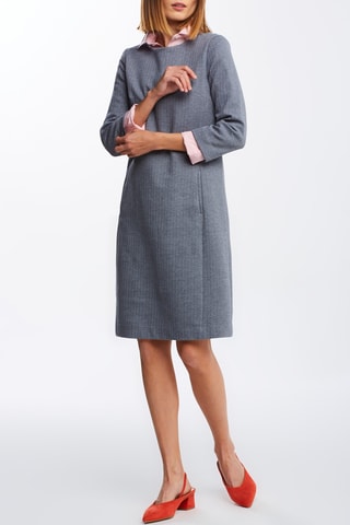Robe droite - Gris chiné