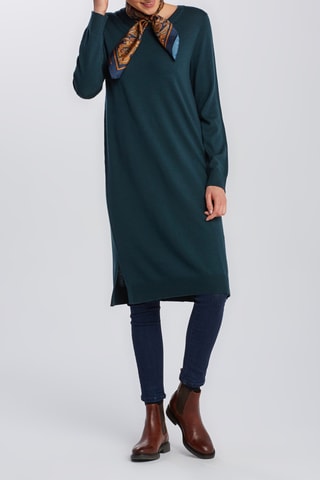 Tunique en laine vierge - Vert