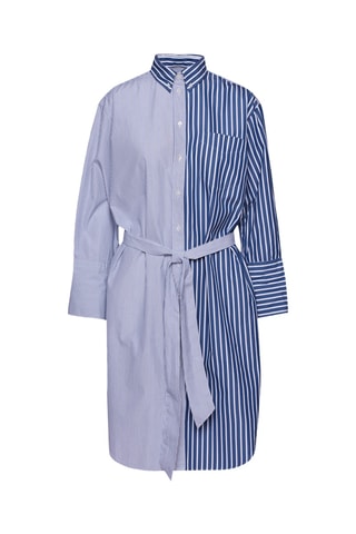 Robe chemise en coton biologique - Bleu marine