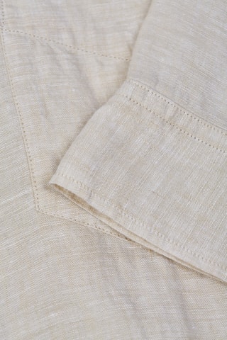 Robe chemise en lin - Ecru chiné