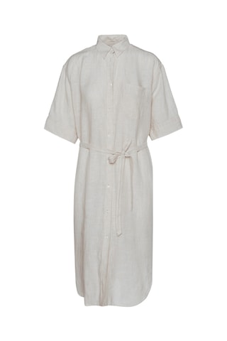 Robe chemise en lin - Ecru chiné