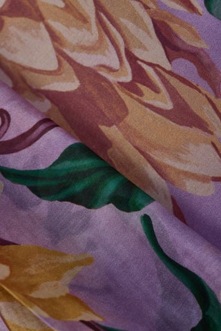 Robe midi en soie - Violet