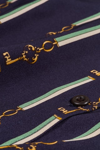 Robe chemise - Bleu marine