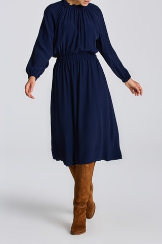 Robe midi - Bleu marine