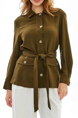 Veste en laine - Vert foncé