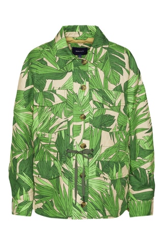 Veste oversize en lin - Vert