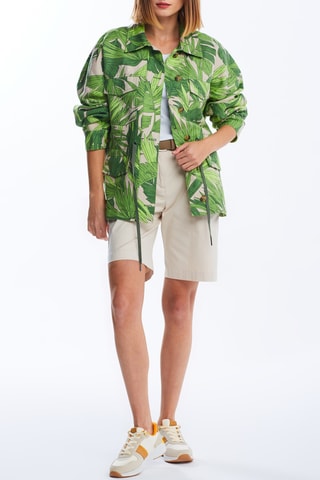Veste oversize en lin - Vert