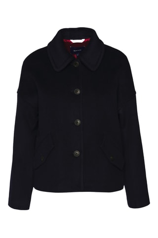 Manteau en laine et cachemire - Bleu nuit