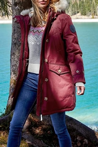 Parka à capuche - Rouge