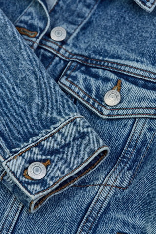 Veste en jean en coton biologique - Bleu