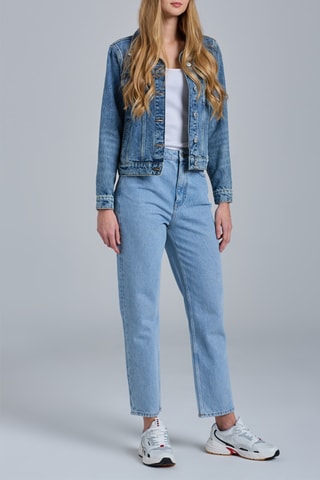 Veste en jean en coton biologique - Bleu
