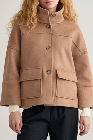 Veste en laine et cachemire - Kaki