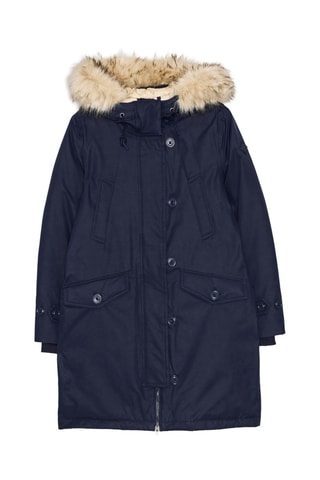 Parka à capuche - Bleu nuit