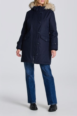 Parka à capuche - Bleu nuit