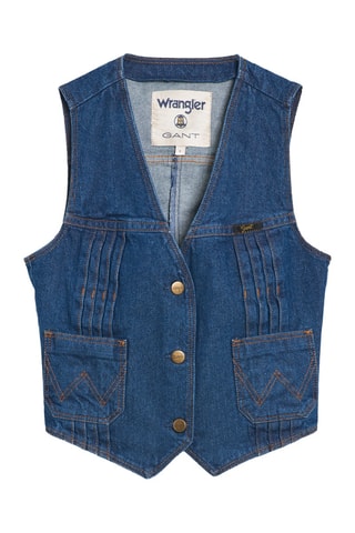 Gilet de costume en jean - Bleu