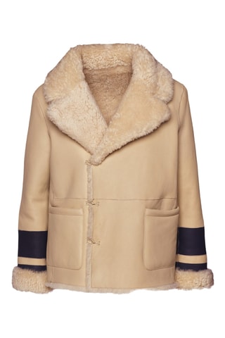 Veste en cuir d’agneau - Beige
